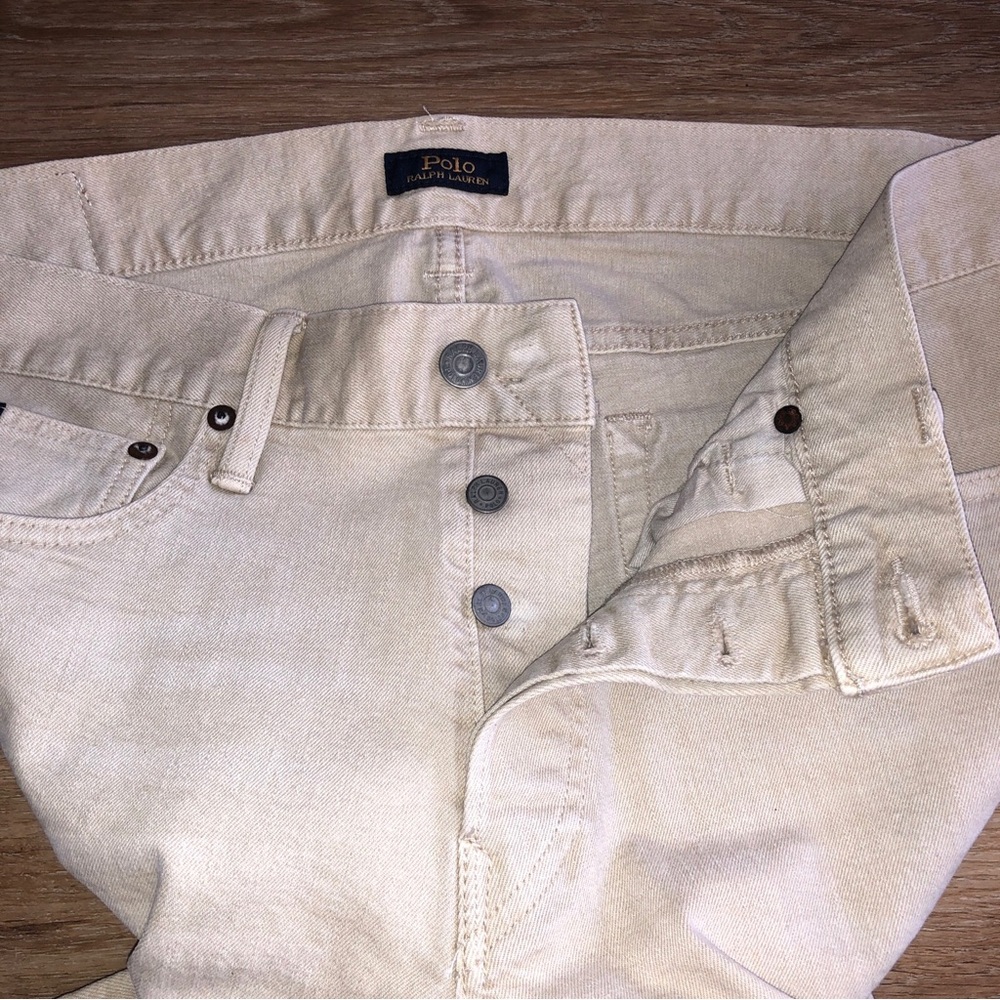 Polo Ralph Lauren Tan Denim Jeans The Sullivan pant slim fit W33xL34 NWT - Picture 3 of 6